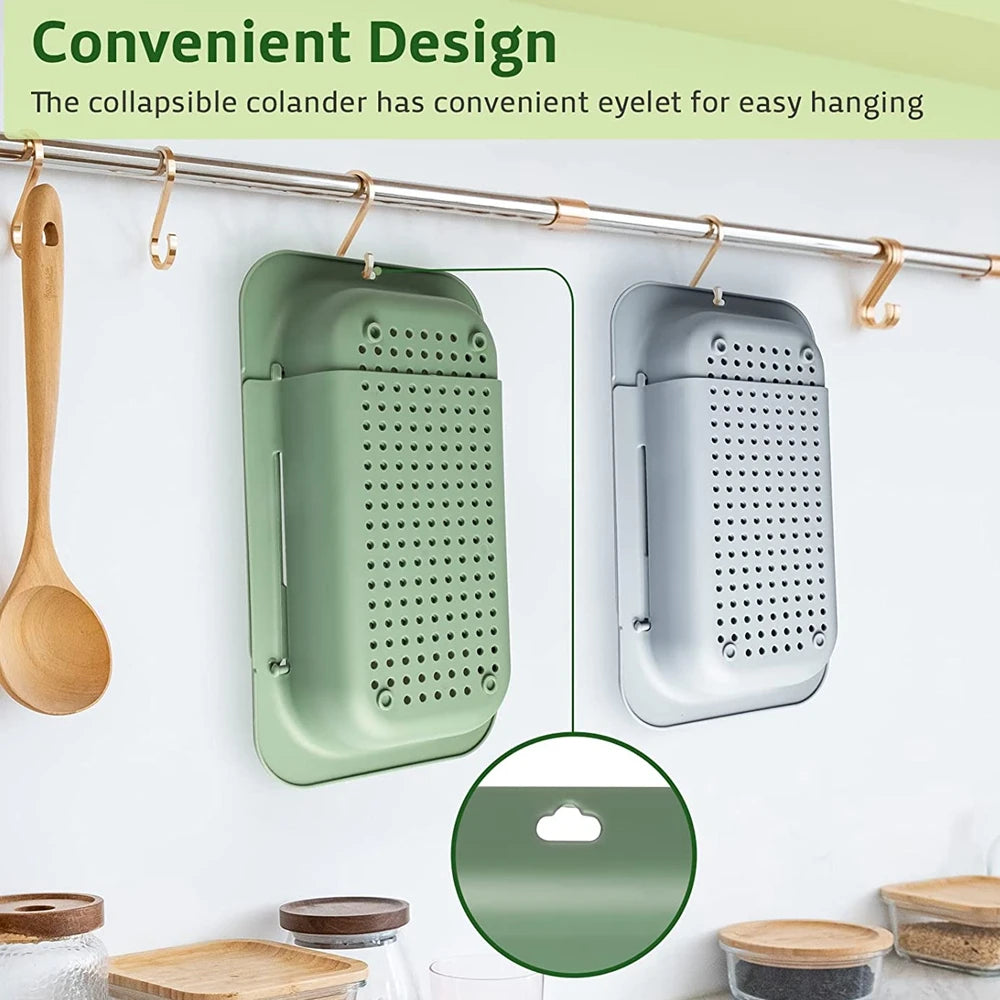 Collapsible Silicone Kitchen Strainer
