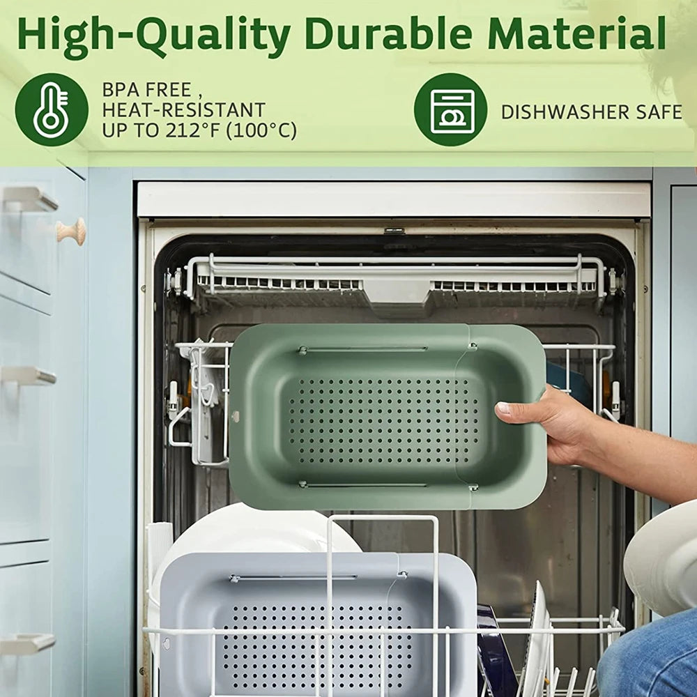 Collapsible Silicone Kitchen Strainer